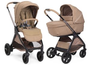 עגלת תינוק משולבת צ’יקו בלאג’יו II עם קיפול OneTouch אוטומטי וגלגלי TPE - קרמל