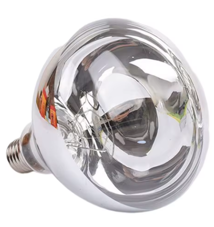 נורת חימום  שקופה 250W הברגה רגילה E27  