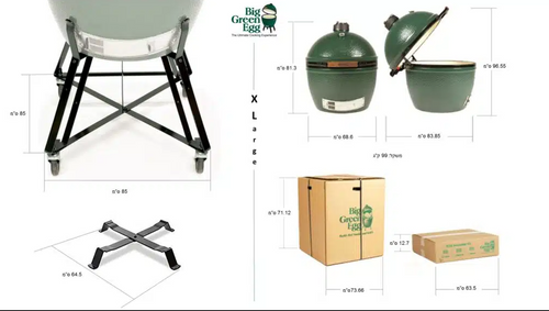 מעשנת פחם Big Green Egg - דגם XLarge - חבילה מלאה 