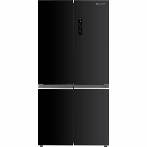 מקרר 4 דלתות מקפיא תחתון 600 ליטר Electra EL685GBL– גימור זכוכית שחורה- צומת רוחב: 91 ס"מ