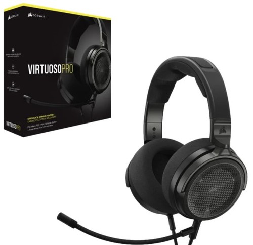 אוזניות גיימינג חוטיות Corsair VIRTUOSO PRO Open Back Streaming Carbon