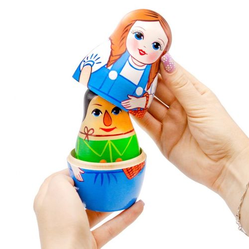 בבושקה מטריושקה מקורית הקוסם מארץ עוץ  7 חלקים 7174