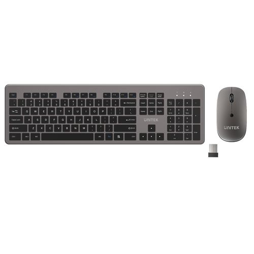 סט מקלדת ועכבר דק Unitek SlimDuo 2.4GHz T054AGY01