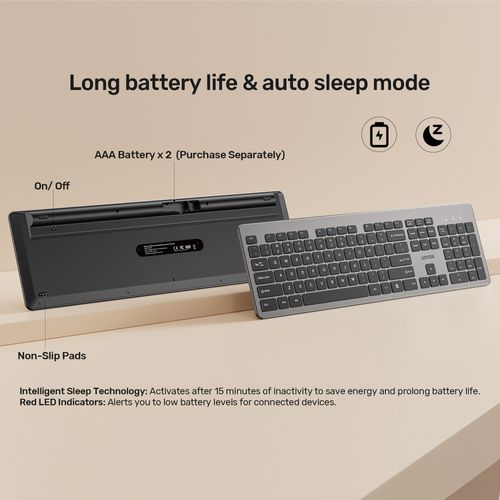 סט מקלדת ועכבר דק Unitek SlimDuo 2.4GHz T054AGY01