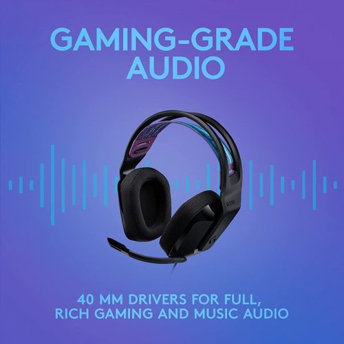 אוזניות גיימינג חוטיות Logitech G335
