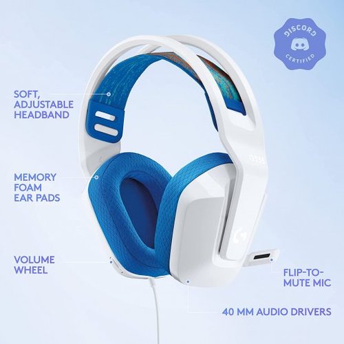 אוזניות גיימינג חוטיות Logitech G335