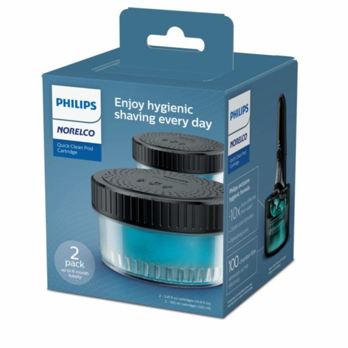 זוג חומר ניקוי וחיטוי למכונת גילוח פיליפס PHILIPS CC12