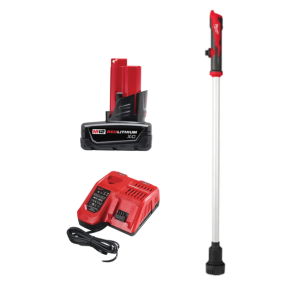 משאבת מים נטענת Milwaukee M12 BSWP 12V (2579-20) + סוללה M12 3.0Ah (M12B3) + מטען מהיר M12/M14/M18 FAST (4932451079)
