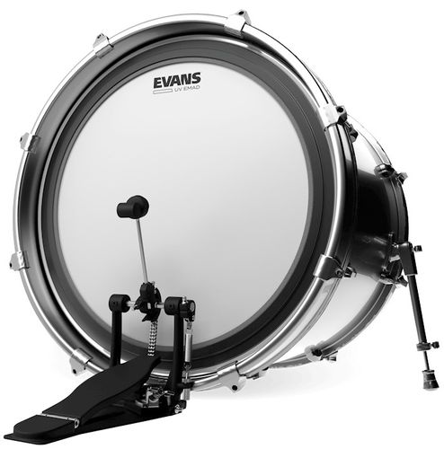 זווית נוספת evans emad uv coated bass drumhead