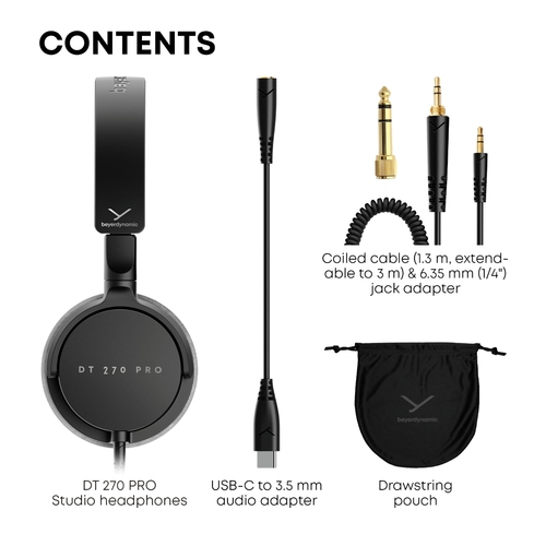 אוזניות אולפן סגורות beyerdynamic DT 270 PRO