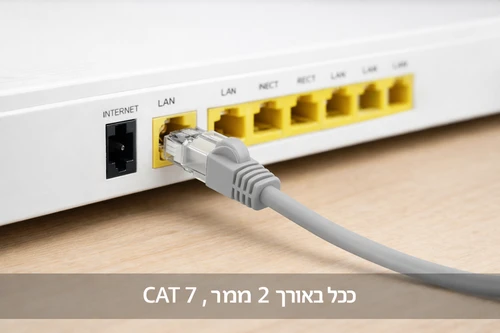 כבל רשת Cat7 באורך 2 מטר Pro Line