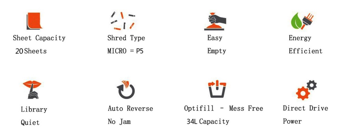 מגרסת נייר &rlm;34 &rlm;ליטר Jinpex JP870C