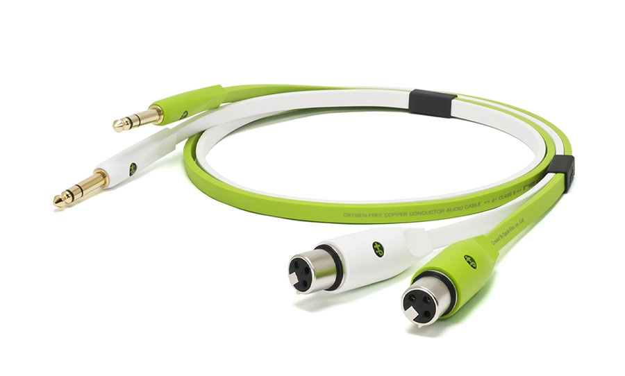 כבל XLR נקבה ל d+ TRS/PL - מאוזן כפול באורך 1 מטר - דגם d+ XFT