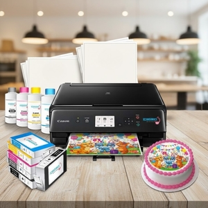 חבילה מתוקה כולל מדפסת + דיו אכיל + דפי סוכר CANON