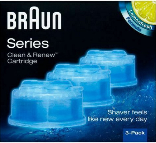 נוזל שטיפה למכונת גילוח בראון BRAUN CCR3 מקורי באריזה