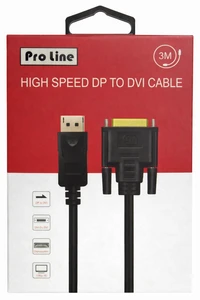 כבל HDMI רגיל ל- DVI באורך 3 מטר Pro Line