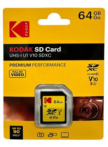 כרטיס זיכרון Kodak SD Card 64GB