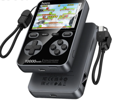 מטען נייד גיימינג HOCO Q47 – גם סוללת גיבוי 10,000mAh וגם קונסולת רטרו!