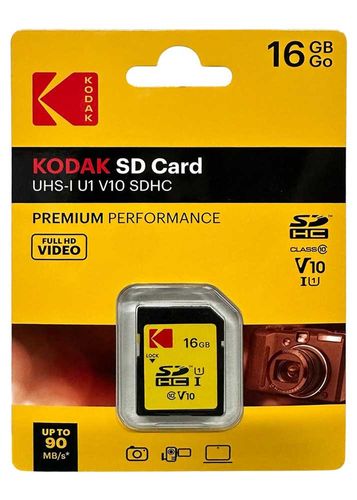 כרטיס זיכרון Kodak SD Card 16GB