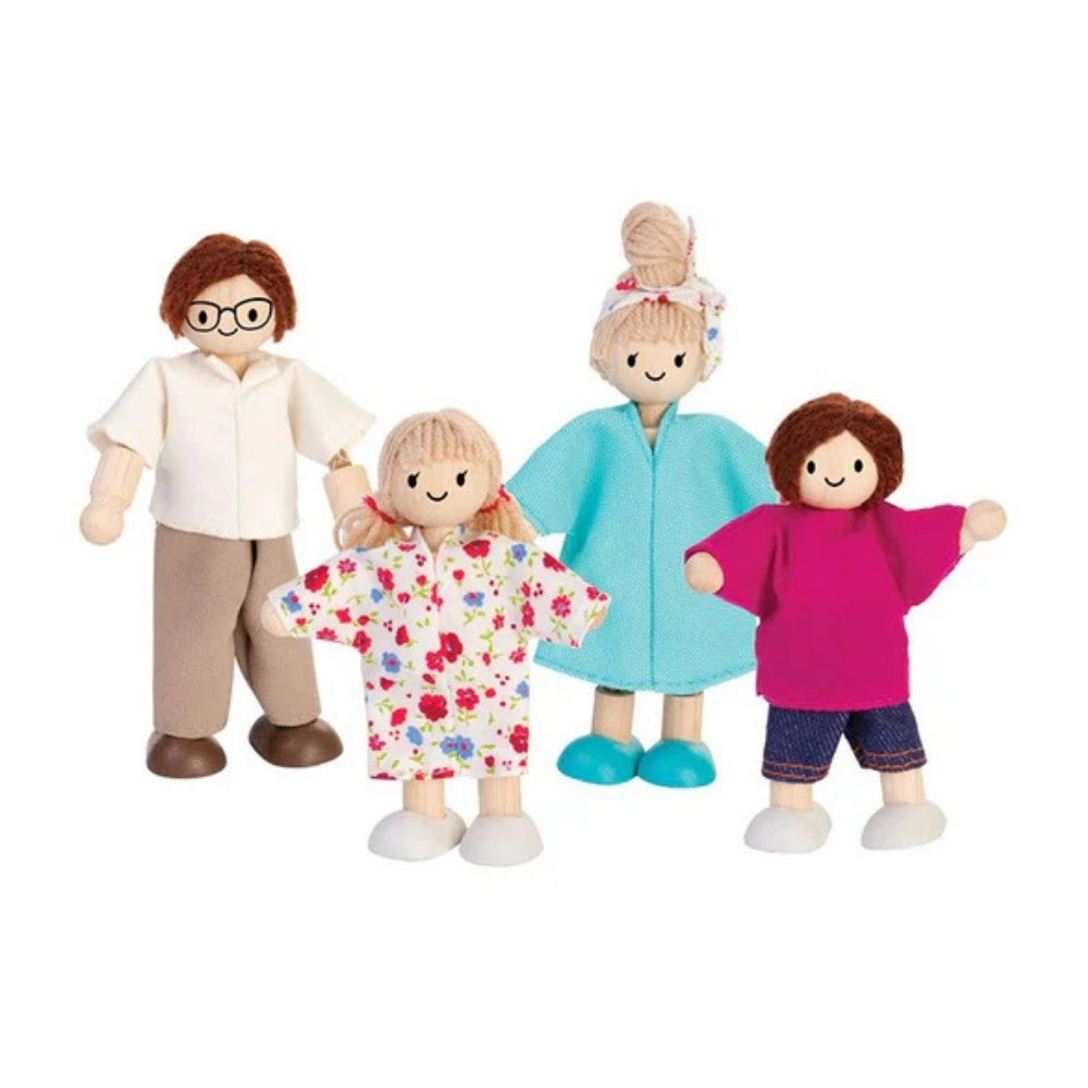 משפחת בובות עץ לבית בובות - Plan Toys
