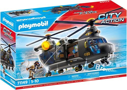 CITY ACTION – מסוק חילוץ טקטי עם אורות וצלילים 117 חלקים 71149