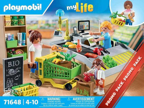 ערכת פליימוביל סופרמרקט אורגני 71648 מסדרת My Life מארז פרומו
