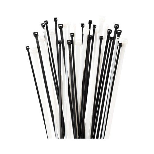 חבקי ניילון שחור 100 יח' 100X2.5MM Nisko 
