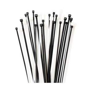 חבקי ניילון שחור 100 יח' 100X2.5MM Nisko 
