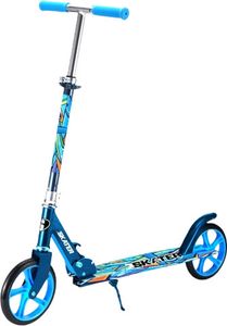 קורקינט אלומיניום XL GRAFFITI מתקפל 200 מ”מ SKATER - החדש!-צבע- כחול