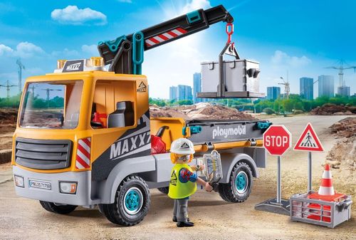 Action Heroes משאית מנוף עם זרוע טלסקופית 55 חלקים דגם 71750