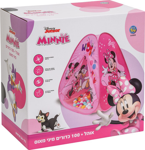 אוהל כדורים + 100 כדורים מיני מאוס – דיסני