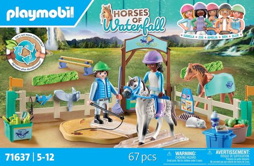 שיעור רכיבה 67 חלקים מסדרת Horses of Waterfall דגם 71637