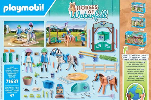 שיעור רכיבה 67 חלקים מסדרת Horses of Waterfall דגם 71637