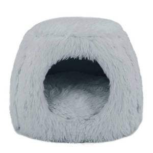 בית איגלו אפור לכלב ולחתול 42*42*32 ס"מ | Grey Igloo Bed 42cm