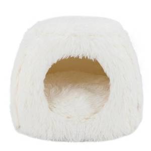 בית איגלו לבן לכלב ולחתול 42*42*32 ס"מ | White Igloo Bed 42cm