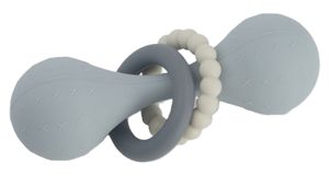 רעשן סיליקון לפיתוח מוטוריקה ותיאום עין-יד - כחול