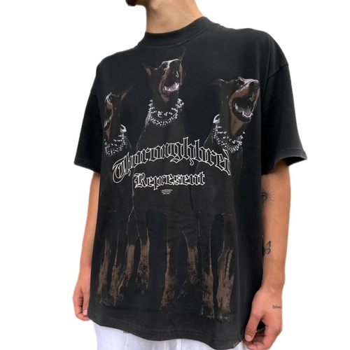 חולצה REPRESENT מידות S-XXL לגברים בגוון שחור עם הדפס