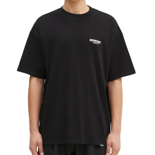 חולצה REPRESENT מידות S-XXL לגברים בגוון שחור