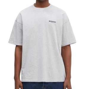 חולצה REPRESENT מידות S-XXL לגברים בגוון אפור בהיר