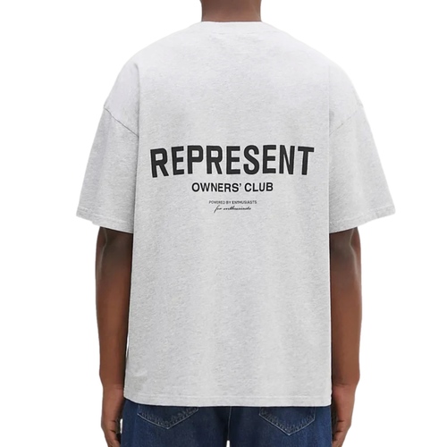 חולצה REPRESENT מידות S-XXL לגברים בגוון אפור בהיר