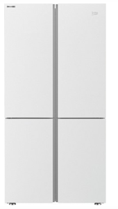 מקרר 4 דלתות - Beko GN1406223GW – זכוכית לבנה - כולל פיקוד שבת מובנה - 572 ליטר - רוחב: 90.8 ס"מ