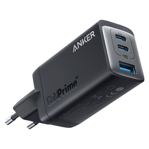 מטען קיר 65W יציאת Type A וזוג יציאות Anker Type-C