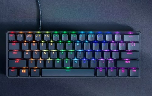 מקלדת גיימינג מכנית Razer Huntsman Mini Purple Switch