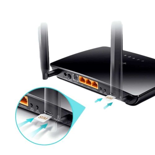 סט טלפון ביתי עם סים : ראוטר סים סלולרי TP-link +טלפון אלחוטי  Vtech