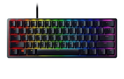 מקלדת גיימינג מכנית חוטית צבע שחור Razer Huntsman Mini Clicky Optical Red Switch