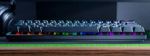 מקלדת גיימינג מכנית חוטית צבע שחור Razer Huntsman Mini Clicky Optical Red Switch