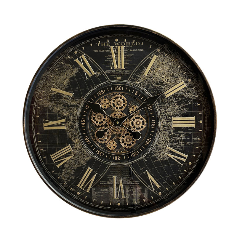 שעון קיר כרונוגרף מעץ