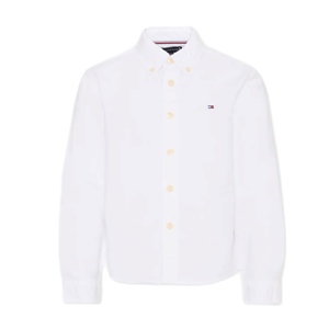 חולצה מכופתרת TOMMY HILFIGER מידות 6 חודשים עד 16 שנים לילדים בגוון לבן קלאסי