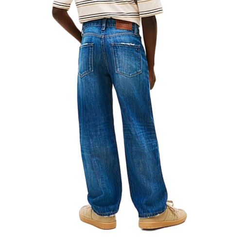 גינס TOMMY HILFIGER מידות 6 חודשים עד 16 שנים לילדים בגוון כחול עם קרעים