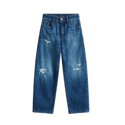 גינס TOMMY HILFIGER מידות 6 חודשים עד 16 שנים לילדים בגוון כחול עם קרעים
